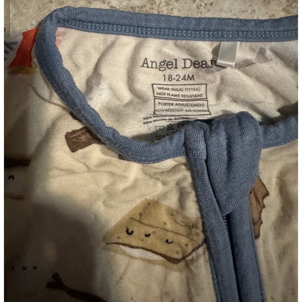 Angel Dear 18-24 Month Convertible sleeper Smores Print Bamboo - Picture 3 of 3